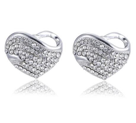 Nádherný srdieckovy set so zirkónmi,