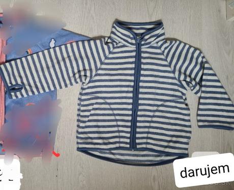 Mikina modra pasikava, h&m,92