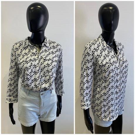 Dámska vzorovaná košeľa čiernobiela mohito (34), xs