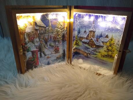 Vianočná dekorácia v tvare knihy, 