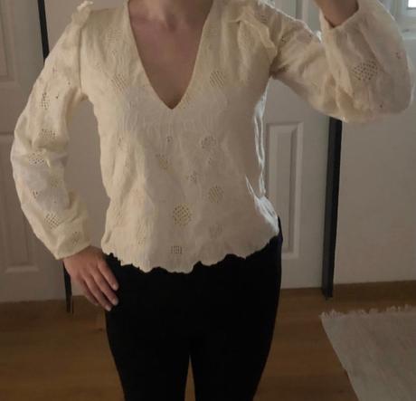 Krémová/maslová madeirová blúzka orsay xs/34, orsay,xs