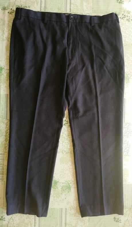 Pánske čierno modré nohavice marks&spencer, op 105, marks & spencer,xxl