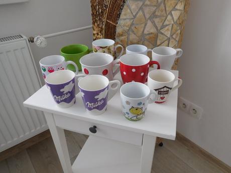 Šálky nové-nepoužívané, rozne,, 