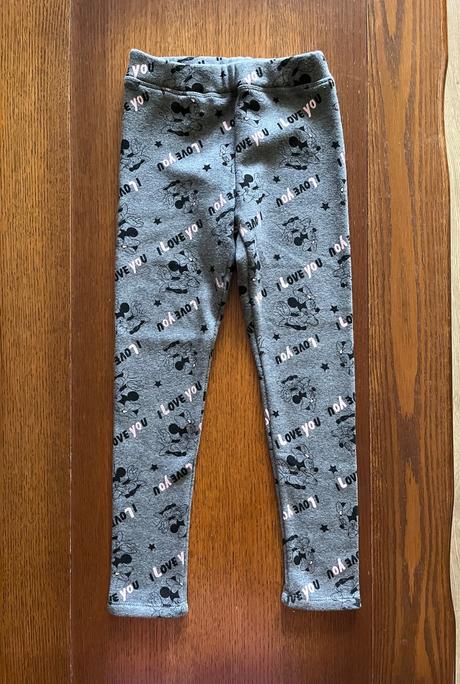Zateplené hrubé legínky minnie mouse, disney,128