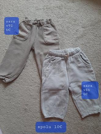 Vaflové nohavice +tepláky zara, zara,92