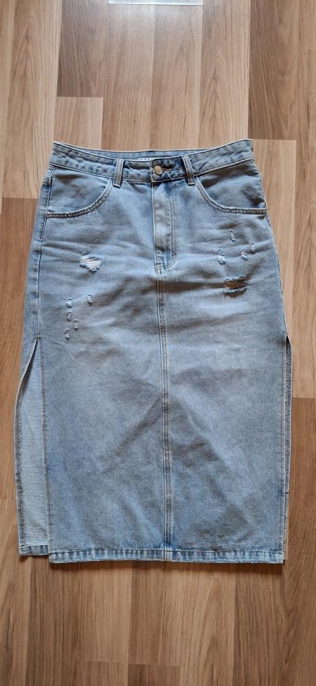 Riflová sukňa midi, gate,38