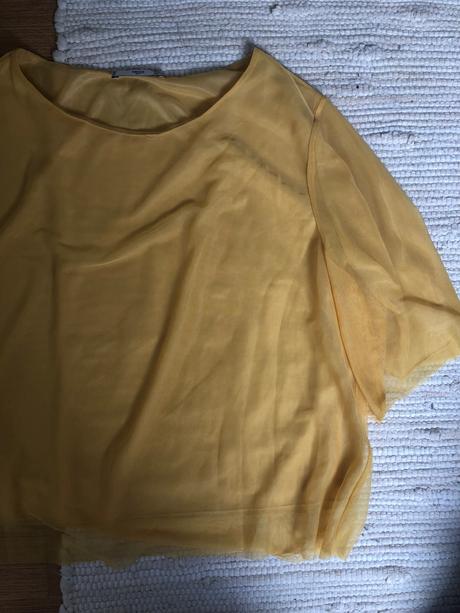 Žltá ľahká blúzka na leto, mango,s