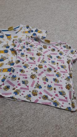 Tričká pre dvojičky mimoni 122-128, 122