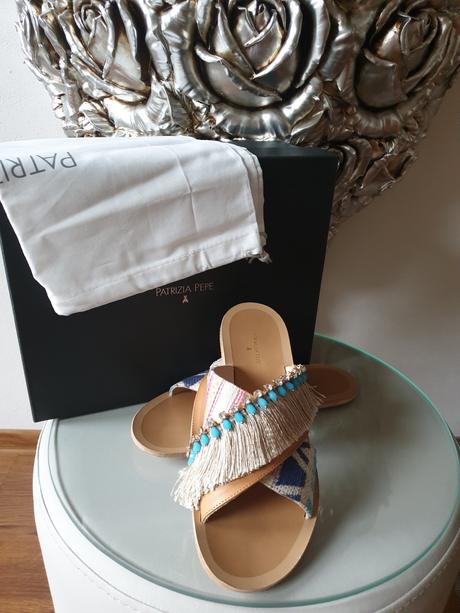 Patrizia pepe kozene slapky - pc 190 eur, 36 / 37