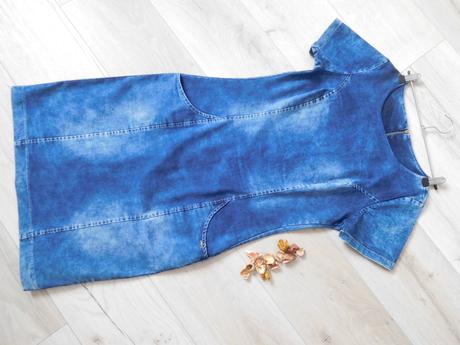 Šaty riflové, m , pružné, m