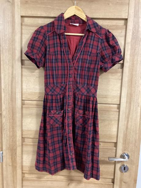 Kárované šaty 36, orsay,s