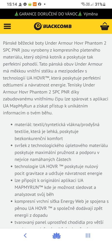 Tenisky under arrmour phantom, under armour,42