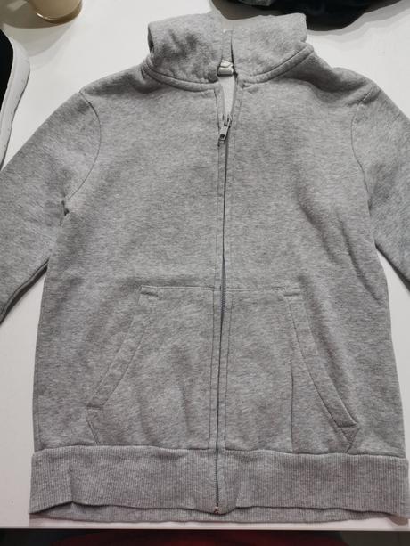 Siva mikina, h&m,128