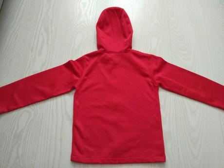 Červená mikina na zips, 122