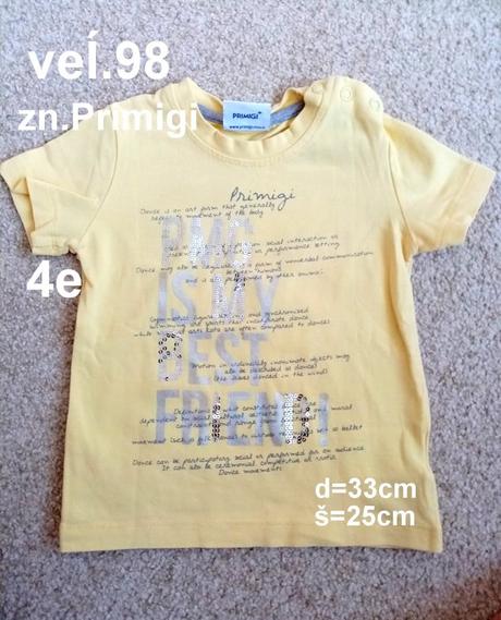 Tričko veĺ.98, primigi,98