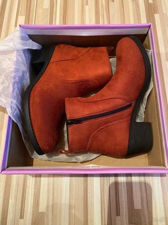 Nové dámske členkové čižmy, graceland,39