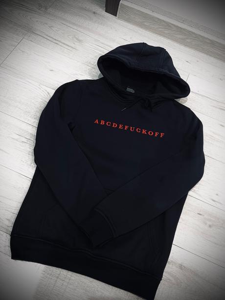 Unisex čierna mikina, s