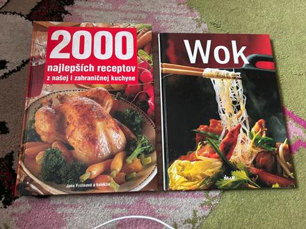 2x kuchárske knihy,