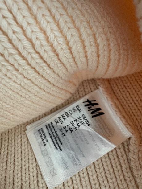 Ciapka so snurkami top stav, h&m,98