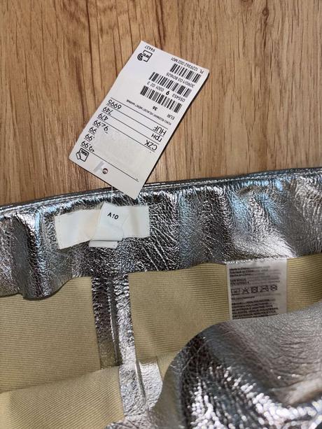 Strieborná sukňa h&m 36, h&m,36 / s