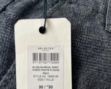 Selected homme pánske elegantné nohavice w30 l30, 30 / s