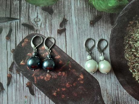 Perličkové naušnice s háčikom z chirurgickej ocele, 