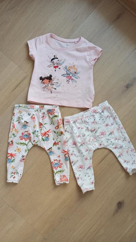 Set 2xlegíny+tričko, next,68