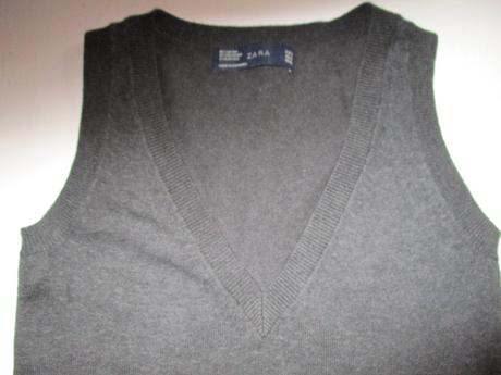 Zara biznis vesta s - sivá antracit, zara,s