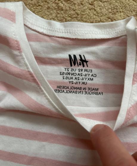 Nenosene krasne volanikove tricko, h&m,92