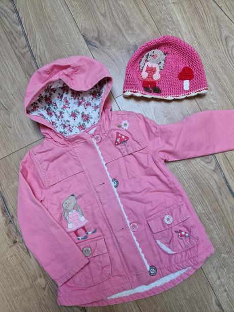 Parka + ciapka, next,98