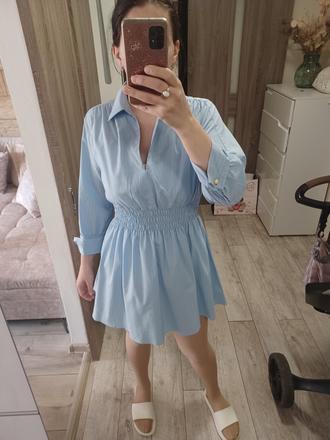 Košelové šaty, h&m,l