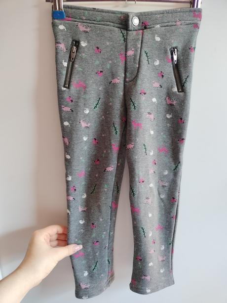 Zateplené nohavice pre dievčatá, 110