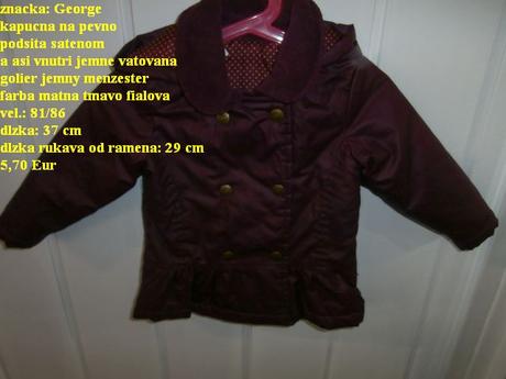 Bunda - vetrovka, george,80