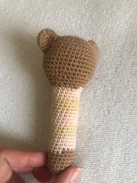 Handmade hrkálka medvedík, 