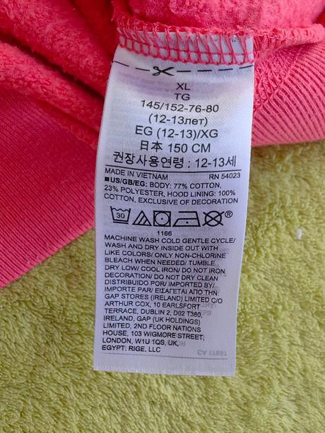 Mikina gap, v dobrom nosenom stave, gap,152