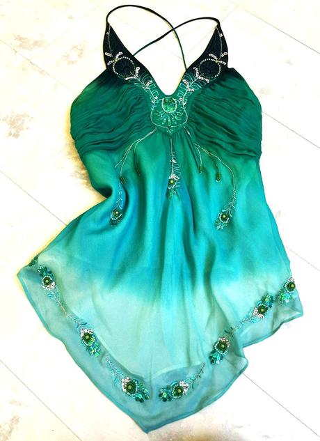 Smaragdový top fairycore, 40
