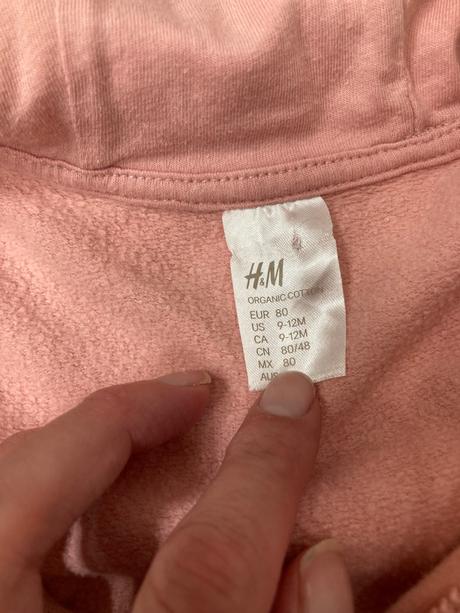 Mikiny 3ks, h&m,80