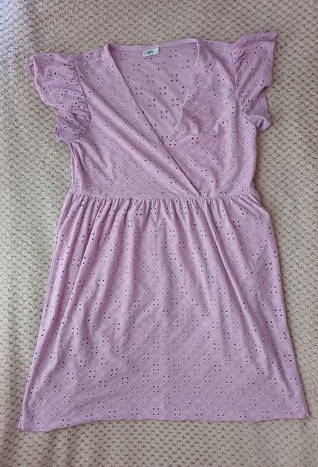Krásne madeirové letné lilac šaty zn.jdy, m