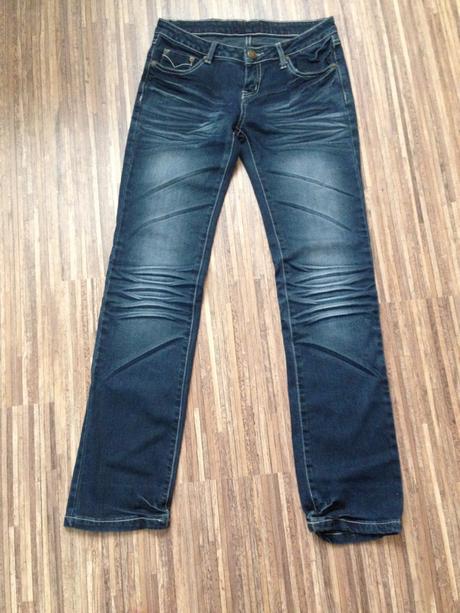 Elastické rifle 1x oblečené, s