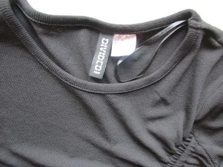 Čierne mini šaty h&m č.s, h&m,xs