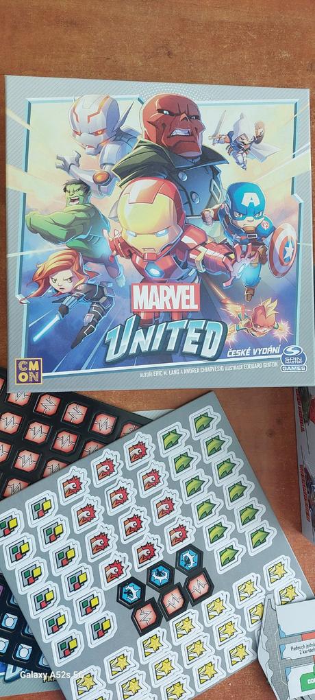 Marvel united spoločenská hra, len rozbalená, 