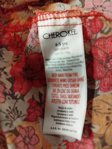 Kvetinkové šaty, cherokee,110