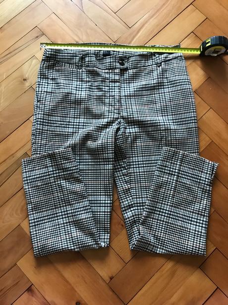 Dámske kockované nohavice, h&m,40