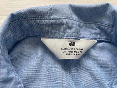Chlapčenská košeľa. vel.8-9 rokov, h&m,134