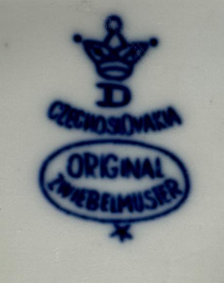 "cibulák" tácka-zn.dubí 1945+ za 40eur,