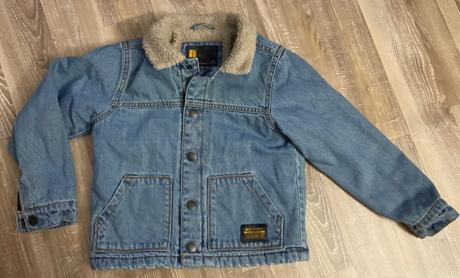 Next krásna oteplená riflová bundička s kožuškom, next,122