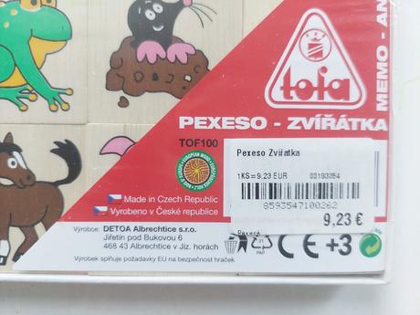 Drevene pexeso zvieratka, 