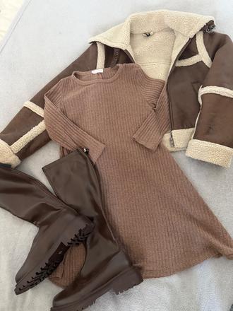 Rebrované tričko/šaty, xs