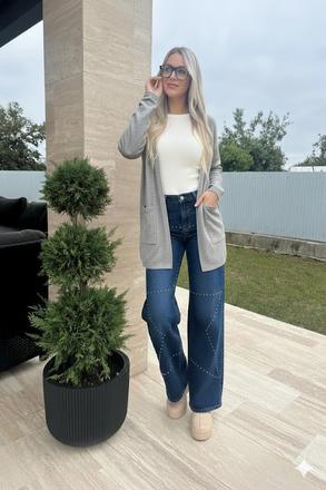 Christian berg kardigán sveter, 