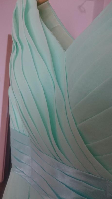 Slávnostné šaty - mentolové, s